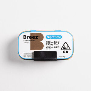 Breeze extra strength nighttime thc tablet tin